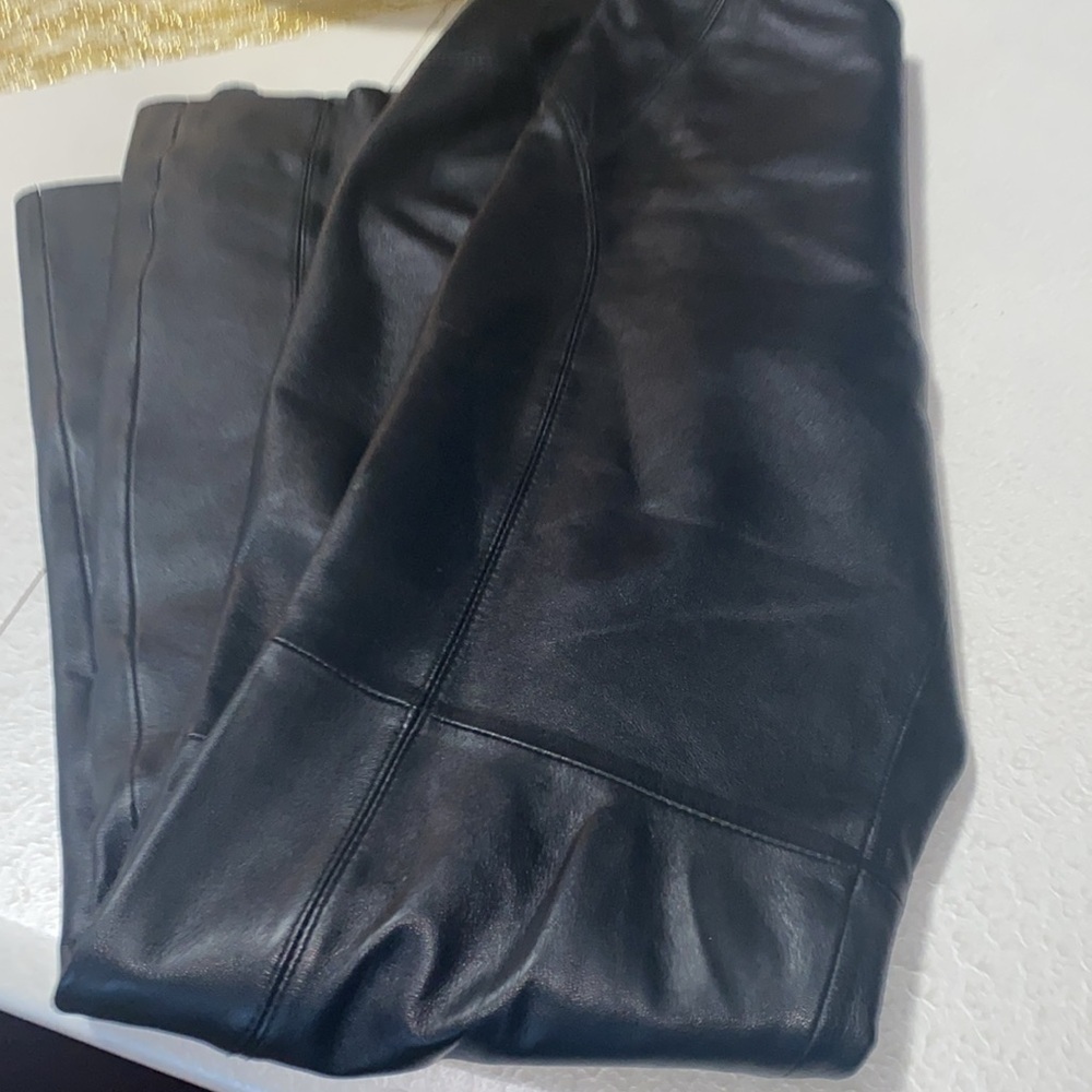Danier Genuine Leather Pants black Size US 6 Black - Picture 9 of 13